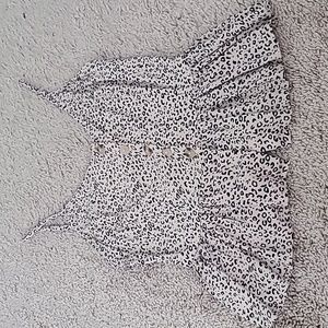Cheeta print peplum tank